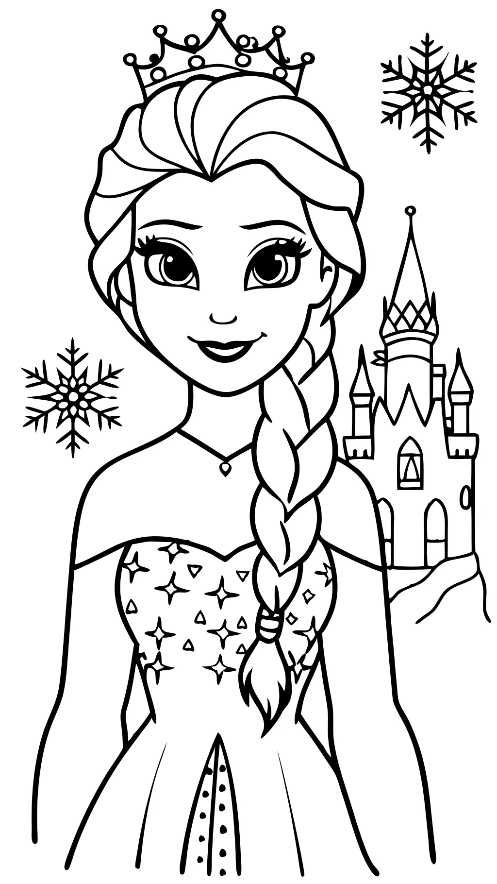 coloriages elsa imprimables